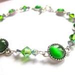 Anklet-Swarovski Crystal an..